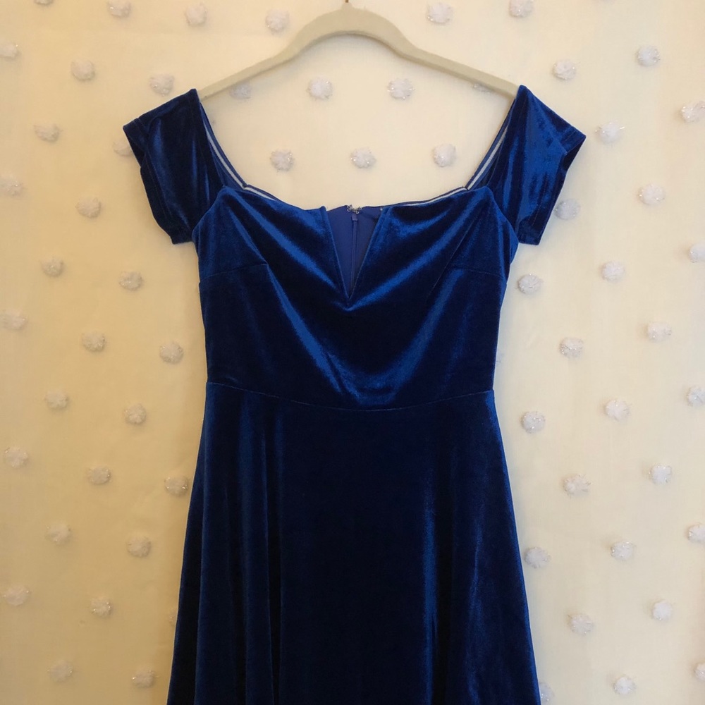 LuLu’s Peplum Royal Blue Dress